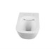 AQUATEK Лугано Унитаз подвесной  безободковый с сиденьем Soft Close, цвет белый - фото 207614