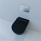 ESBANO Унитаз подвесной с сиденьем микролифт FORTEX (Matt Black). размер: 555х370х370. - фото 209273