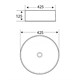 ESBANO Раковина накладная "AGATE"(White) диаметр 40 см - фото 209316