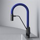 AM.PM Like Смеситель для кухни с каналом для питьевой воды и гибким изливом, черн., синий излив - фото 209379
