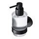AM.PM X-Joy Стеклянный диспенсер для жидкого мыла с настенным держателем, черный - фото 209594