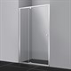 WASSERKRAFT Aula 11P Душевая дверь распашная ширина 110 см, профиль - хром / стекло - прозрачное, стекло 6 мм - фото 211153