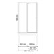 WASSERKRAFT Aula 11P Душевая дверь распашная ширина 110 см, профиль - хром / стекло - прозрачное, стекло 6 мм - фото 211155