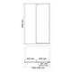 WASSERKRAFT Aula 11P Душевая дверь распашная ширина 120 см, профиль - хром / стекло - прозрачное, стекло 6 мм - фото 211158
