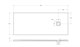 BELBAGNO Uno Поддон прямоугольный 170х70 из искусственного мрамора в комплекте с сифоном с декоративной накладкой (хром), белый - фото 211651