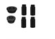 AQUATEK Лугано Полотенцесушитель водяной (ШxВ) 500 х 800, цвет черный муар - фото 212732