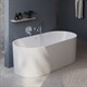 BELBAGNO Ванна акриловая овальная отдельностоящая размер 170x80 см, цвет белый - фото 213522