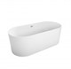 BELBAGNO Ванна акриловая овальная отдельностоящая размер 170x80 см, цвет белый - фото 213526