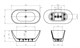 BELBAGNO Uno Ванна акриловая овальная отдельностоящая размер 150x70 см, цвет белый - фото 213598