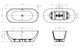 BELBAGNO Uno Ванна акриловая овальная отдельностоящая размер 170x75 см, цвет белый BB701-1700-750-K - фото 213612