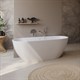 BELBAGNO Uno Ванна акриловая овальная отдельностоящая размер 170x75 см, цвет белый BB701-1700-750-K - фото 213615