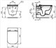 IDEAL STANDARD i.life B Подвесной безободковый унитаз с технологией RimLS+, глубокий смыв, + крепеж WW966066 + сиденье T500301 - фото 213777