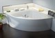 ASTRA-FORM Виена Ванна из искусственного камня пристенная/встраиваемая угловая размер 150x150 см, с установочными ножками с регулируемыми опорами, цвет белый - фото 214086