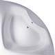 ASTRA-FORM Виена Ванна из искусственного камня пристенная/встраиваемая угловая размер 150x150 см, с установочными ножками с регулируемыми опорами, цвет белый - фото 214093