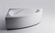 ASTRA-FORM Тиора Ванна из искусственного камня пристенная/встраиваемая угловая размер 155x105 см, с установочными ножками с регулируемыми опорами, цвет белый - фото 214333