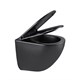 LEMARK Peneda+Bit+ Glazer Black Комплект 3в1: Инсталляция Lemark PENEDA для унитазов с кнопкой смыва BIT чёрный матовый + унитаз подвесной безободковый  GLAZER Торнадо чёрный матовый 100802235