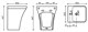 CERAMICA NOVA Dion Раковина моноблок подвесная ширина 35 см, цвет Черный матовый - фото 215304