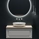 SANCOS Столешница для ванной комнаты без отверстия под смеситель 1000х460 - фото 216936