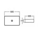 COMFORTY Раковина-чаша 78189 ширина 60 см, белый COMFORTY 4143424 - фото 217286
