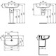 IDEAL STANDARD Esedra Раковина подвесная округлая ширина 65 см, белый - фото 217305