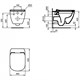 IDEAL STANDARD Tesi Унитаз подвесной безободковый, с сиденьем микролифт, белый - фото 217421