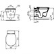 IDEAL STANDARD Connect Air Унитаз подвесной Rimless с сиденьем микролифт, белый K819501 - фото 217594