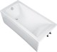 AQUANET Bright Ванна акриловая прямоугольная встраиваемая / пристенная размер 145x70 см с каркасом, белый - фото 218622