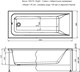 AQUANET Bright Ванна акриловая прямоугольная встраиваемая / пристенная размер 165x70 см с каркасом, белый - фото 218650