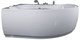 AQUANET Capri Ванна акриловая асимметричная встраиваемая / пристенная размер 170x110 см с каркасом L, белый - фото 218755