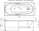 AQUANET Dali Ванна акриловая прямоугольная встраиваемая / пристенная размер 160x70 см с каркасом, белый - фото 218786