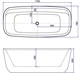 AQUANET Family Ванна акриловая овальная отдельностоящая / пристенная размер 170x80 см, белый - фото 218843