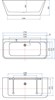 AQUANET Family Ванна акриловая асимметричная отдельностоящая / пристенная размер 170x75 см, белый - фото 218869