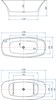AQUANET Family Ванна акриловая овальная отдельностоящая / пристенная размер 170x80 см, белый - фото 218877