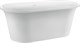 AQUANET Family Ванна акриловая овальная отдельностоящая / пристенная размер 170x80 см, белый - фото 218880