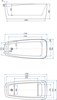 AQUANET Family Ванна акриловая асимметричная отдельностоящая / пристенная размер 170x80 см, белый - фото 218920