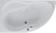 AQUANET Graciosa Ванна акриловая асимметричная встраиваемая / пристенная размер 150x90 см с каркасом L, белый - фото 218950