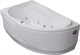 AQUANET Graciosa Ванна акриловая асимметричная встраиваемая / пристенная размер 150x90 см с каркасом L, белый - фото 218951
