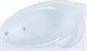 AQUANET Jersey Ванна акриловая асимметричная встраиваемая / пристенная размер 170x100 см с каркасом L, белый - фото 219027