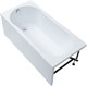 AQUANET Light Ванна акриловая прямоугольная встраиваемая / пристенная размер 150x70 см с каркасом, белый - фото 219055