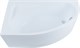 AQUANET Mia Ванна акриловая асимметричная встраиваемая / пристенная размер 140x80 см с каркасом L, белый - фото 219229