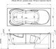 AQUANET Viola Ванна акриловая прямоугольная встраиваемая / пристенная размер 180x75 см с каркасом, белый - фото 219376