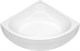 AQUANET Vista Ванна акриловая четверть круга встраиваемая / пристенная размер 150x150 см с каркасом, белый - фото 219384