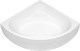 AQUANET Vista Ванна акриловая четверть круга встраиваемая / пристенная размер 150x150 см с каркасом, белый - фото 219385