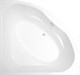 AQUANET Vista Ванна акриловая четверть круга встраиваемая / пристенная размер 150x150 см с каркасом, белый - фото 219393