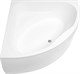 AQUANET Vista Ванна акриловая четверть круга встраиваемая / пристенная размер 150x150 см с каркасом, белый - фото 219394