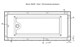 AQUANET Grace Ванна акриловая прямоугольная встраиваемая / пристенная размер 180x80 см с каркасом, белый - фото 219621