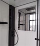 ESBANO Muse Кабина душевая квадратная 90x90 см двери раздвижные, профиль - черный матовый / стекло - прозрачное - фото 221919