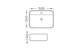 AQUATEK Вега Раковина накладная прямоугольная для установки на столешницу 500*395*140, с отверстием под смеситель, матовый черный - фото 222396