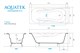 AQUATEK Гамма Ванна чугунная эмалированная 1700x750 мм в комплекте с 4-мя ножками без ручек, цвет белый - фото 222663