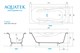 AQUATEK Гамма Ванна чугунная эмалированная 1800x800 мм в комплекте с 4-мя ножками без ручек, цвет белый - фото 222667
